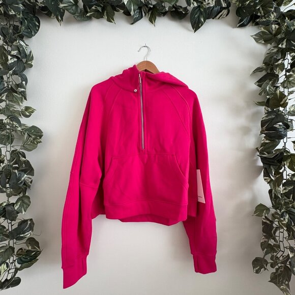 Lululemon Athletic Scuba Oversized 1/2 Zip Hoodie Passionate NWT Size XL/XXL - Picture 1 of 9